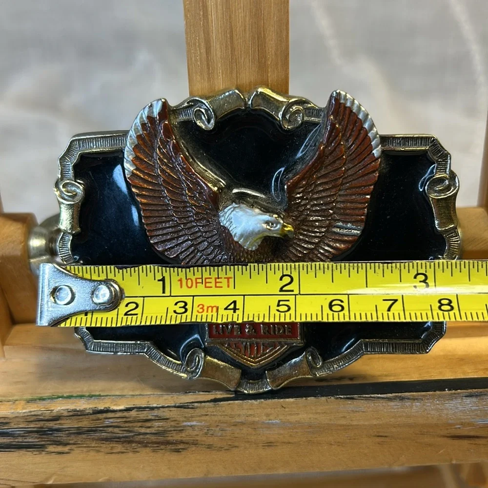 Harley-Davidson Live and Ride collectable belt buckle made in USA
